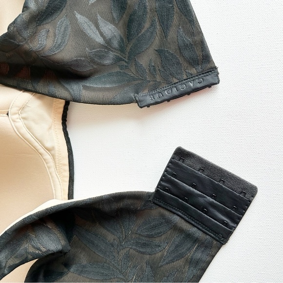 Cacique Invisible Lace Backsmoother Balconette Bra Black Size 48DD Black - Picture 8 of 8